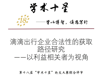 公司2016级王紫微同学荣获第十八届“学术十星”称号
